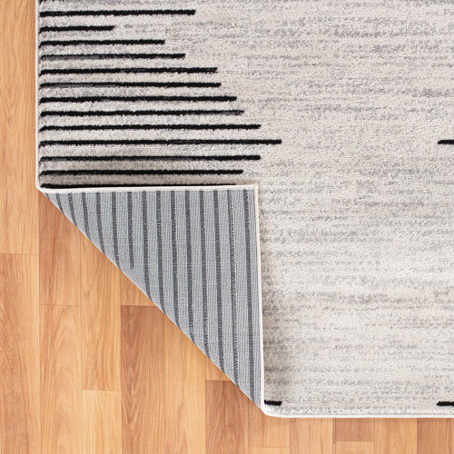 Foundstone™ Phoebe Geometric Machine Made Polypropylene Area Rug in